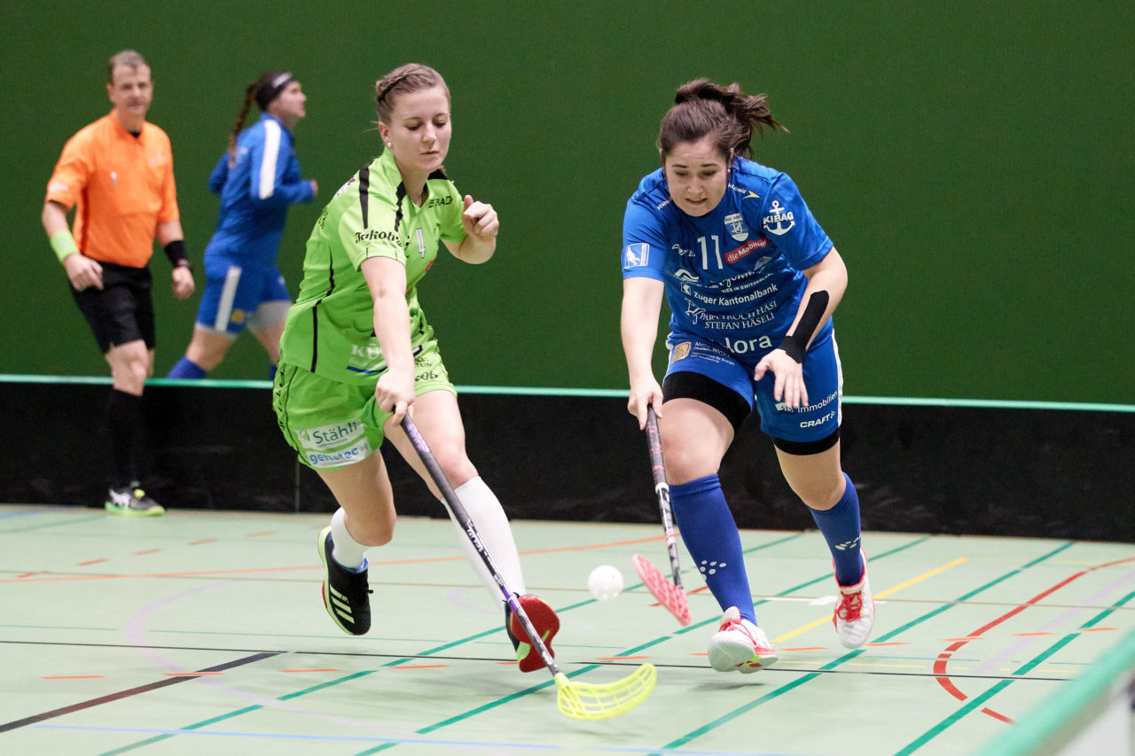 Zug United - UHV Skorpion Emmental Resultat 6 : 4 
am 3. November 2019 in der Sporthalle der Kantonsschule in Zug 
Bild: Michael Peter