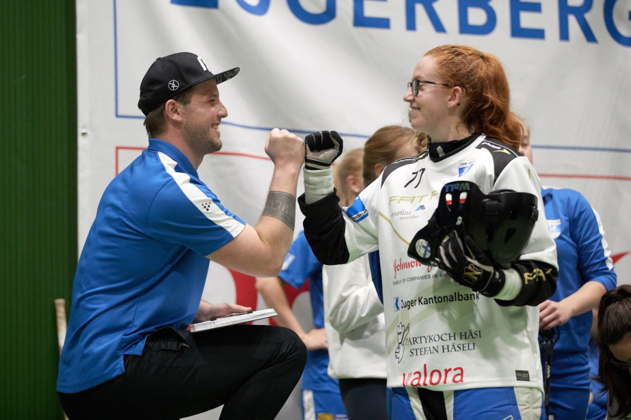 Zug United - UHV Skorpion Emmental Resultat 6 : 4 
am 3. November 2019 in der Sporthalle der Kantonsschule in Zug 
Bild: Michael Peter