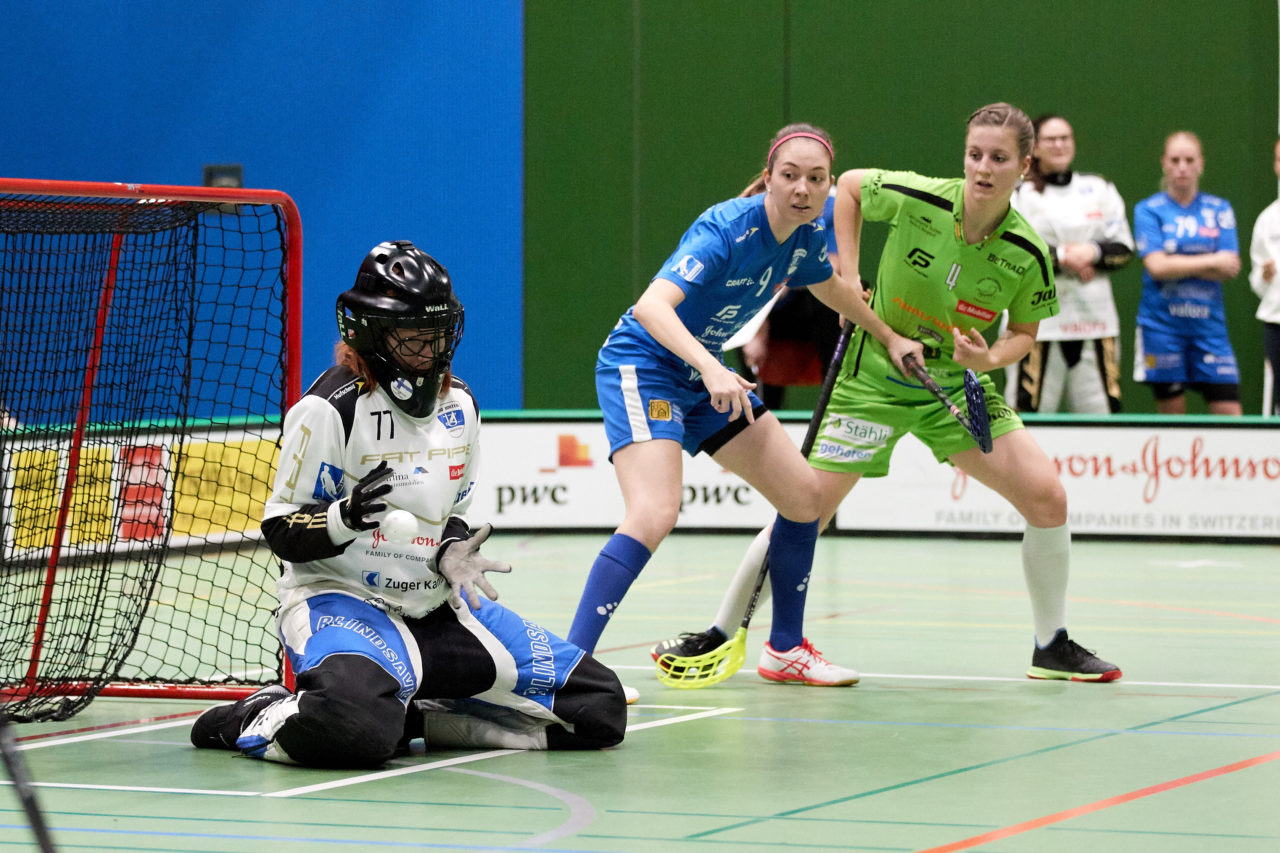 Zug United - UHV Skorpion Emmental Resultat 6 : 4 
am 3. November 2019 in der Sporthalle der Kantonsschule in Zug 
Bild: Michael Peter