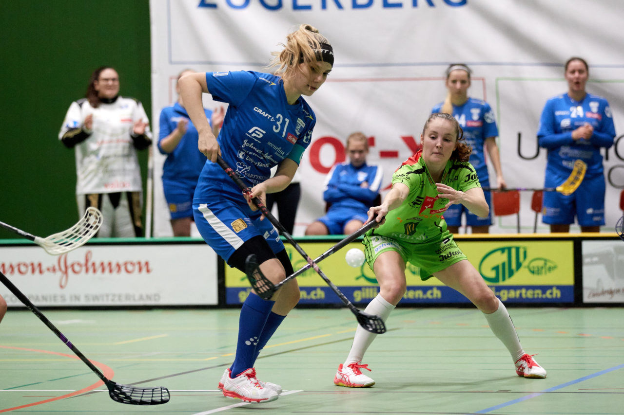 Zug United - UHV Skorpion Emmental Resultat 6 : 4 
am 3. November 2019 in der Sporthalle der Kantonsschule in Zug 
Bild: Michael Peter