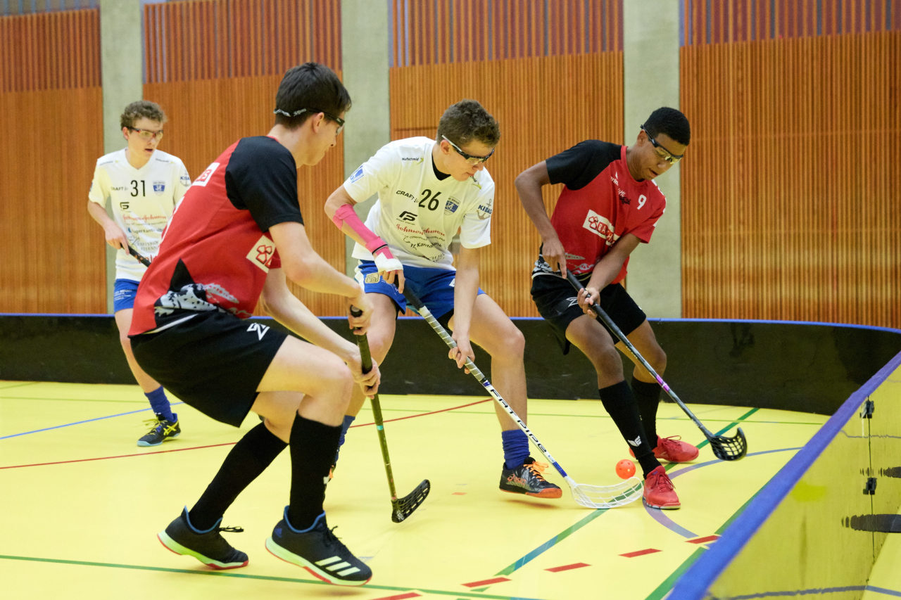 Junioren U18A
Zug United - UHC Alligator Malans 
Resultat 7 : 6 am 17. November 2019 in der Sporthalle Zug 
Bild: Michael Peter