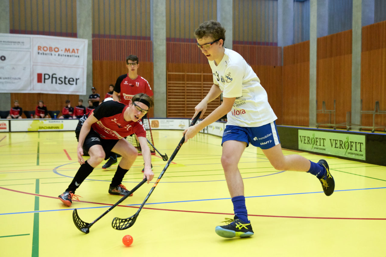 Junioren U18A
Zug United - UHC Alligator Malans 
Resultat 7 : 6 am 17. November 2019 in der Sporthalle Zug 
Bild: Michael Peter