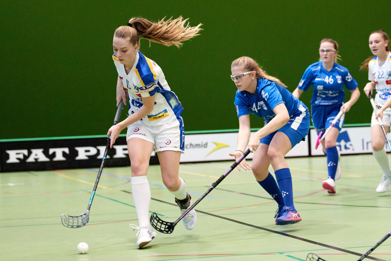 Zug United Juniorinnen U21A 
Zug United - Kloten-Dietlikon Jets 
Resultat 0 : 1 nach Verlängerung  am 10. November 2019 in der Sporthalle der Kantonsschule Zug 
Bild: Michael Peter
