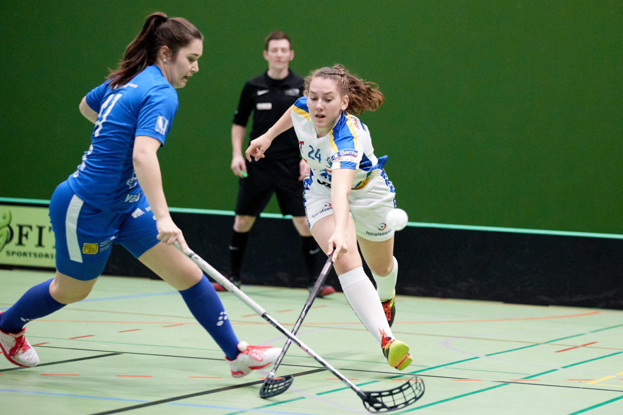 Zug United Juniorinnen U21A 
Zug United - Kloten-Dietlikon Jets 
Resultat 0 : 1 nach Verlängerung  am 10. November 2019 in der Sporthalle der Kantonsschule Zug 
Bild: Michael Peter