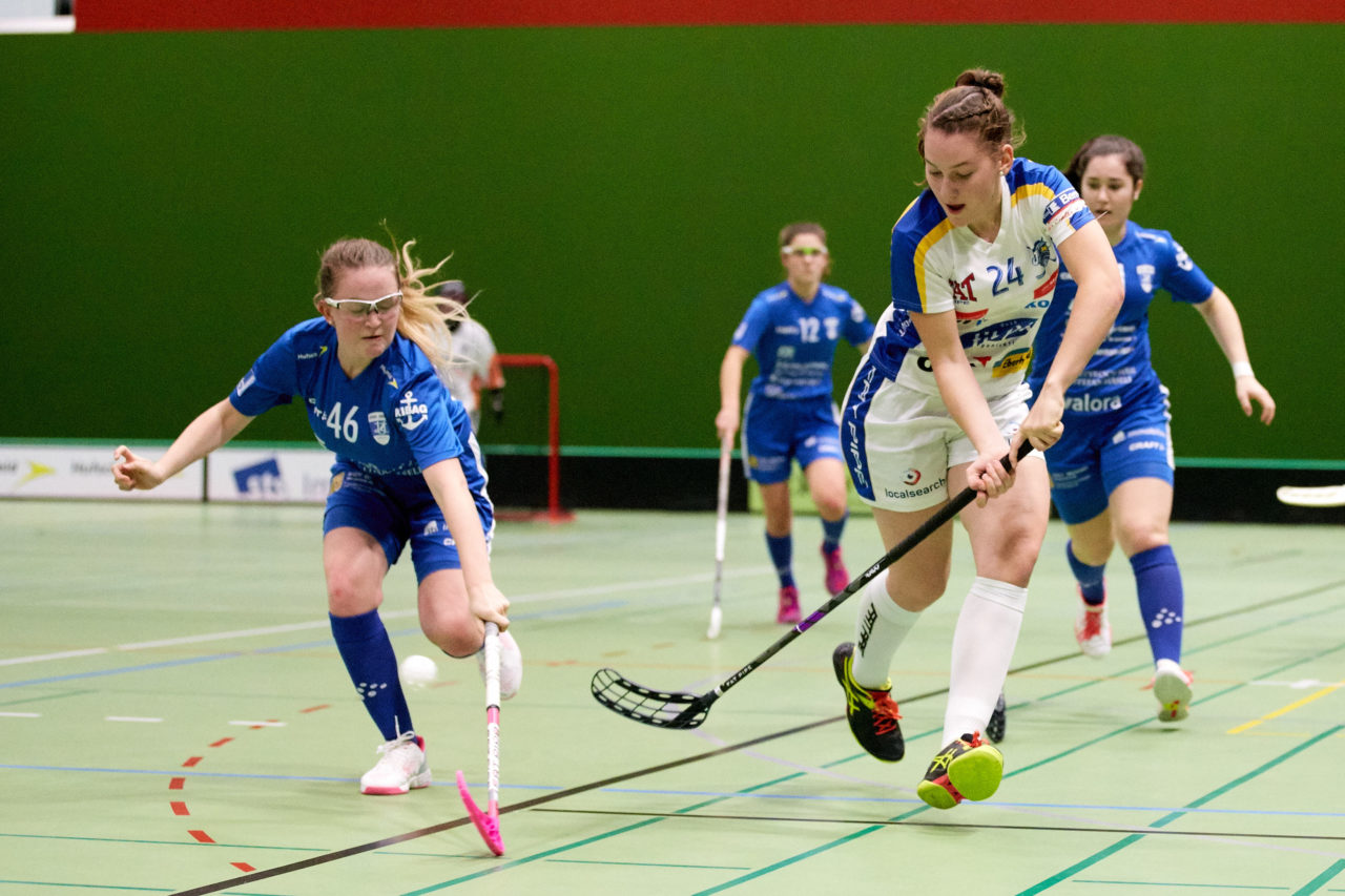 Zug United Juniorinnen U21A 
Zug United - Kloten-Dietlikon Jets 
Resultat 0 : 1 nach Verlängerung  am 10. November 2019 in der Sporthalle der Kantonsschule Zug 
Bild: Michael Peter