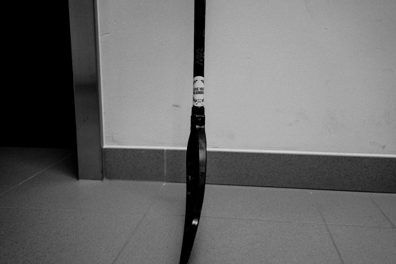 Sporthalle Stighag (Kloten), 16.11.2019, Damen NLA Runde 9, Kloten-Dietlikon Jets - Skorpion Emmental Zollbrück, Love your neighbour

(Claudio Schwarz, unihockey-fotos.ch)