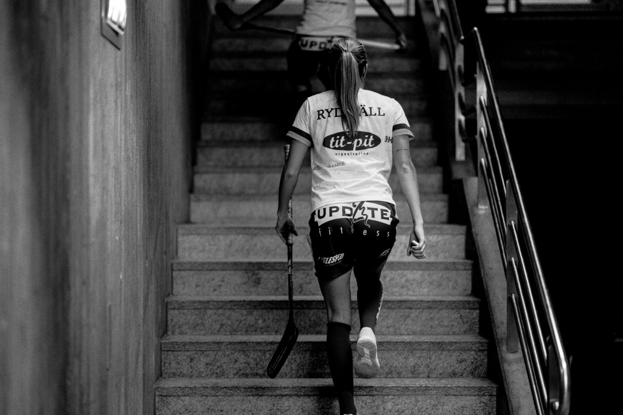 Gewerbliche Berufsschule Chur (Chur), 03.11.2019, Unihockey Damen NLA 7. Runde, piranha chur - Kloten-Dietlikon Jets, Iza Rydfjäll (Nr. 22, Kloten-Dietlikon Jets) vor dem Spiel

(Claudio Schwarz, unihockey-fotos.ch)