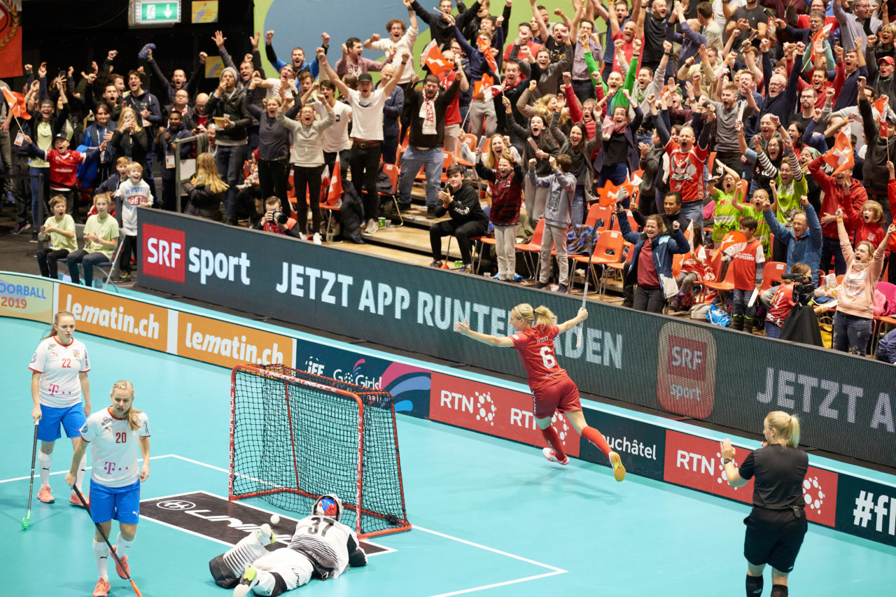 Women’s World Floorball Championships 2019 
7th - 15th December 2019, Neuchâtel, Switzerland 
Event page: http://www.neuchatel2019.ch 
Photos: Michael Peter/IFF