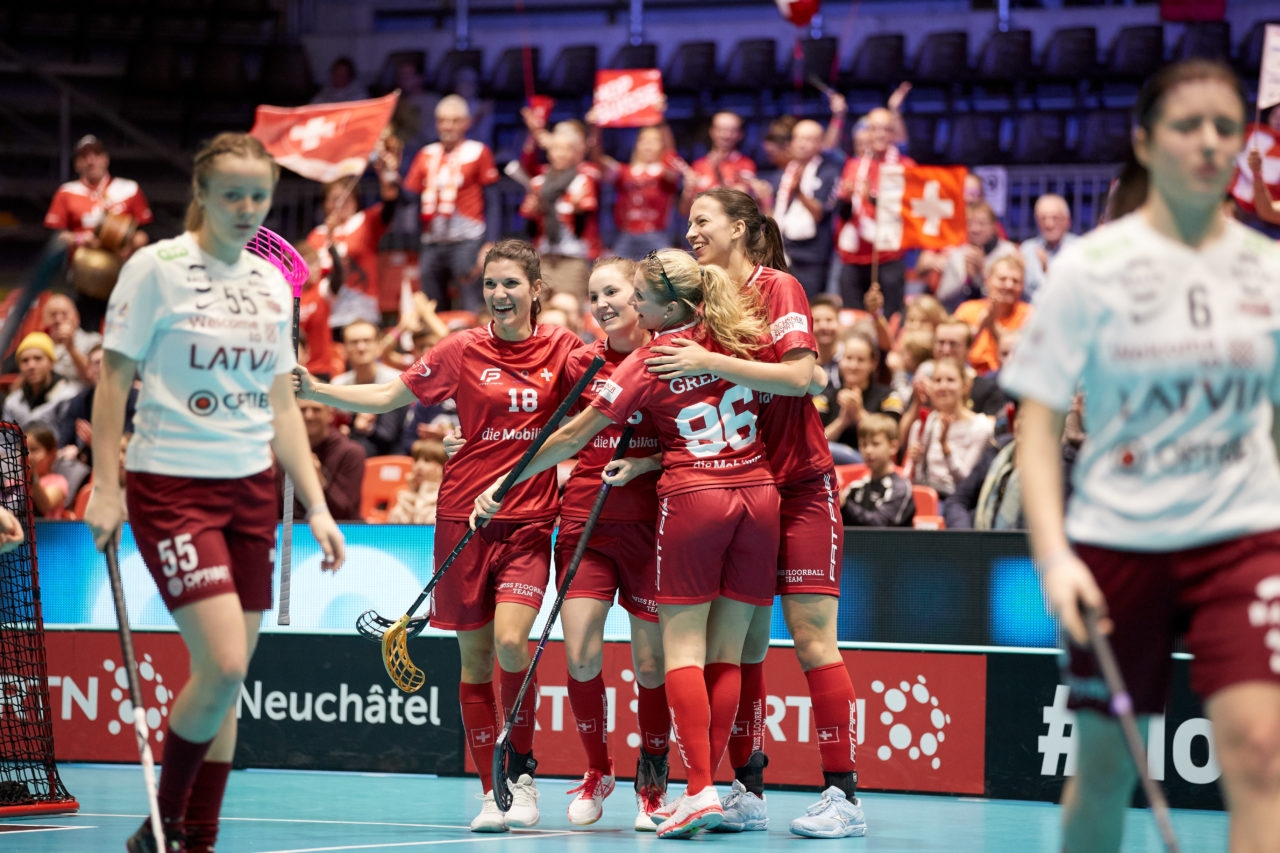 Women’s World Floorball Championships 2019 
7th - 15th December 2019, Neuchâtel, Switzerland 
Event page: http://www.neuchatel2019.ch 
Photos: Michael Peter/IFF