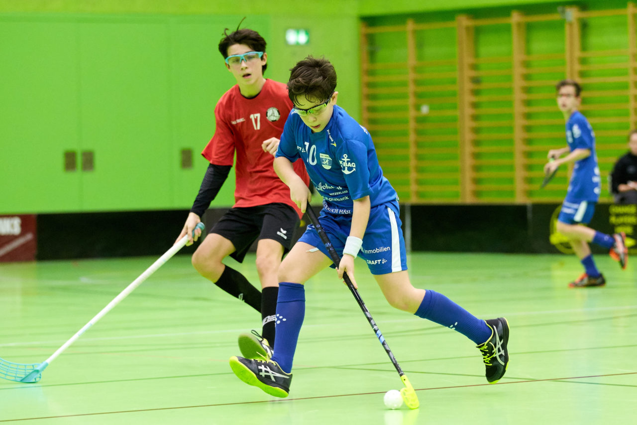 Zug United Junioren U14A 
Basel Regio - Zug United 
Resultat 3 : 5 am 21. Dezember  2019 in der Sporthalle Hardau in Zürich 
Bild: Michael Peter