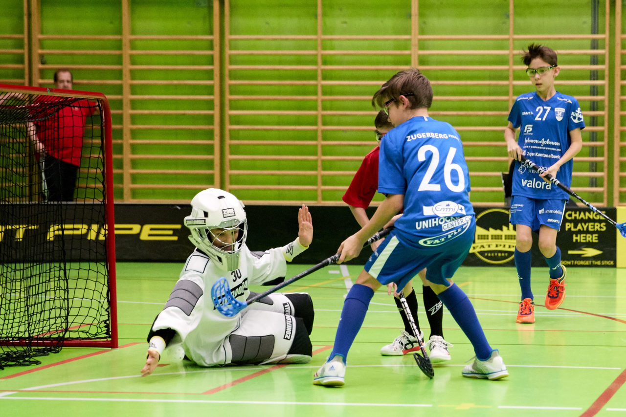 Zug United Junioren U14A 
Basel Regio - Zug United 
Resultat 3 : 5 am 21. Dezember  2019 in der Sporthalle Hardau in Zürich 
Bild: Michael Peter
