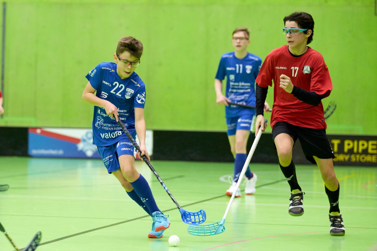 Zug United Junioren U14A 
Basel Regio - Zug United 
Resultat 3 : 5 am 21. Dezember  2019 in der Sporthalle Hardau in Zürich 
Bild: Michael Peter