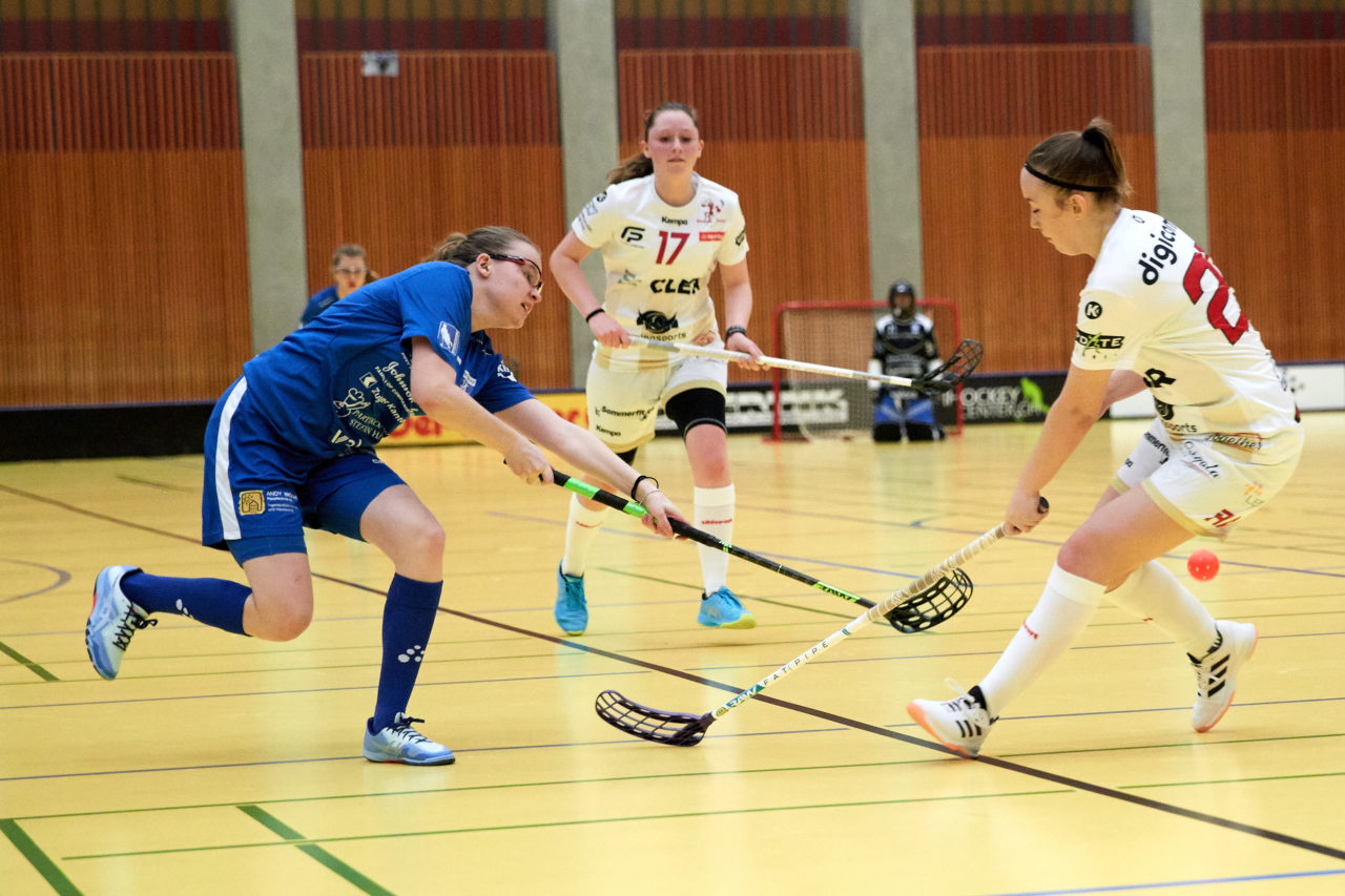Zug United Juniorinnen U21A 
Zug United - Red Ants Rychenberg Winterthur  
Resultat 3 : 2 nach Verlängerung  am 21. Dezember 2019 in der Sporthalle Zug 
Bild: Michael Peter