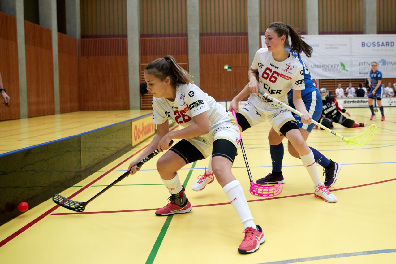 Zug United Juniorinnen U21A 
Zug United - Red Ants Rychenberg Winterthur  
Resultat 3 : 2 nach Verlängerung  am 21. Dezember 2019 in der Sporthalle Zug 
Bild: Michael Peter