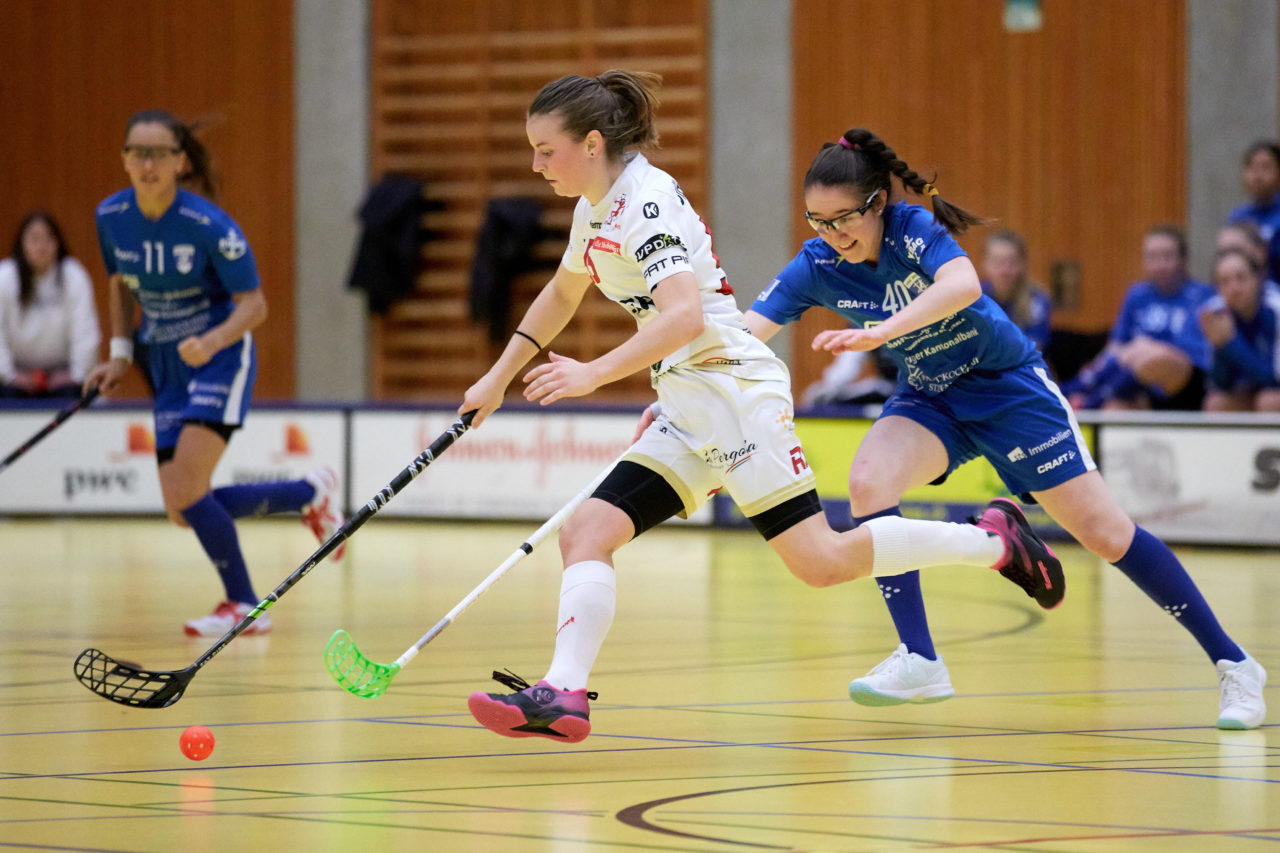 Zug United Juniorinnen U21A 
Zug United - Red Ants Rychenberg Winterthur  
Resultat 3 : 2 nach Verlängerung  am 21. Dezember 2019 in der Sporthalle Zug 
Bild: Michael Peter