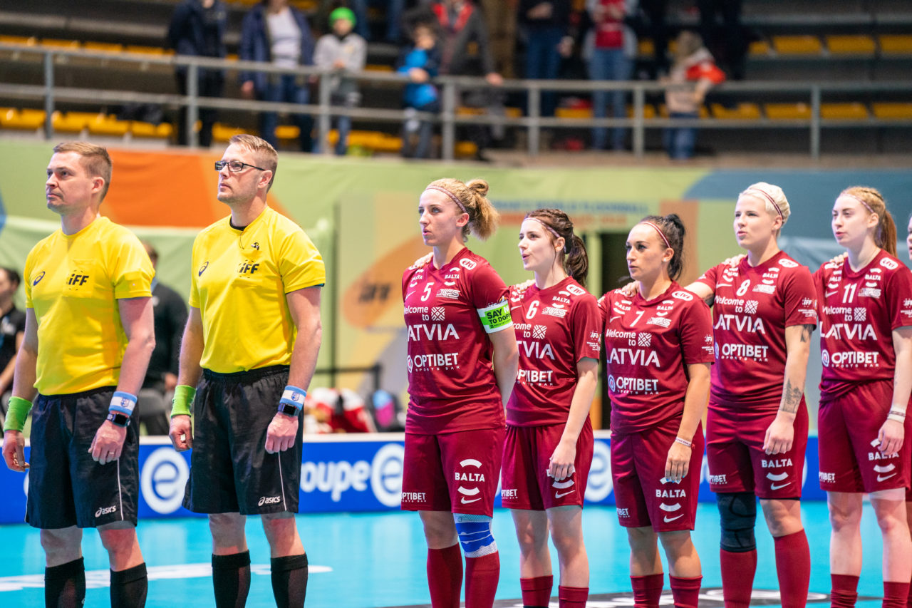 WFC 2019, Switzerland: 08.12.2019, Neuchâtel, Patinoire du Littoral, Eliza Elizabete Berzina  (#5, Latvia)

Event page: neuchatel2019.ch
Credit: Claudio Schwarz, unihockey-fotos.ch