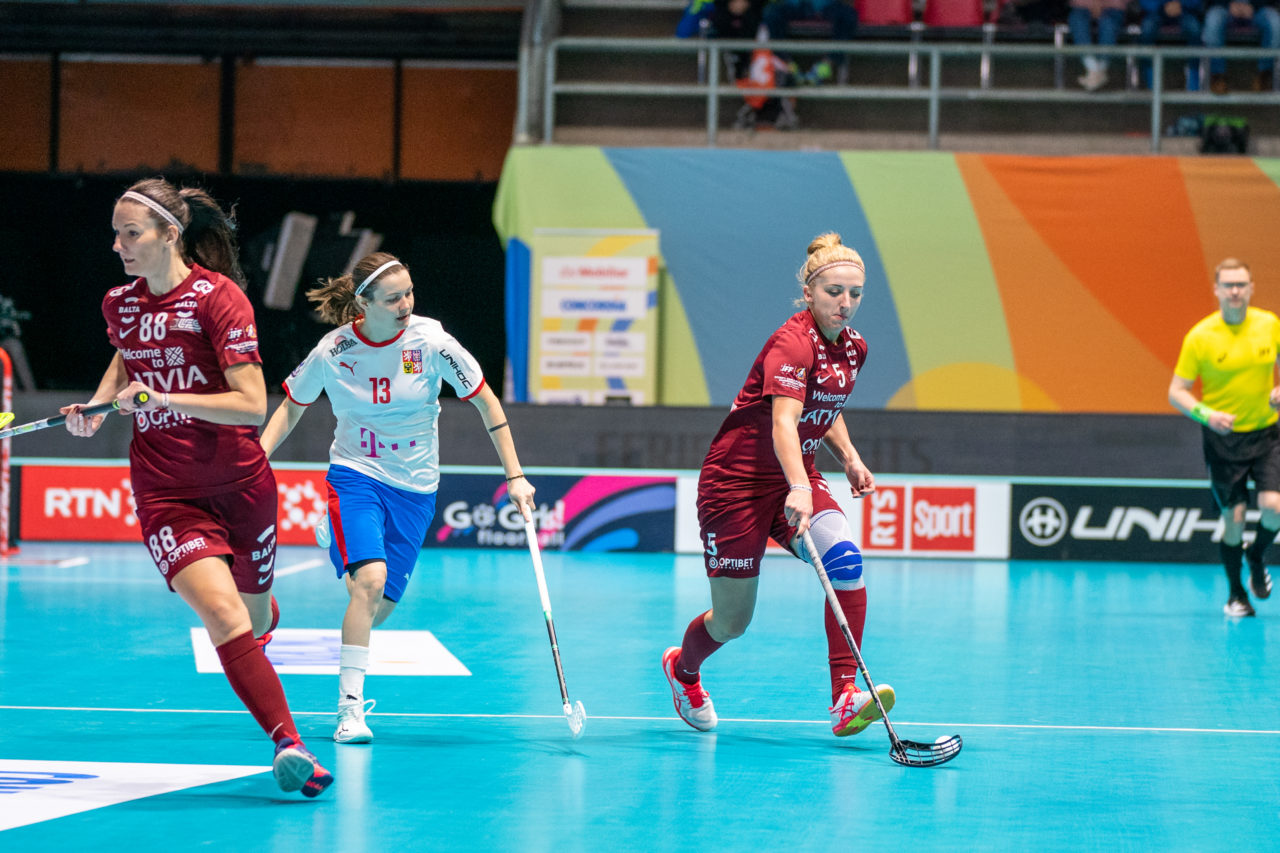 WFC 2019, Switzerland: 08.12.2019, Neuchâtel, Patinoire du Littoral, Eliza Elizabete Berzina  (#5, Latvia)

Event page: neuchatel2019.ch
Credit: Claudio Schwarz, unihockey-fotos.ch