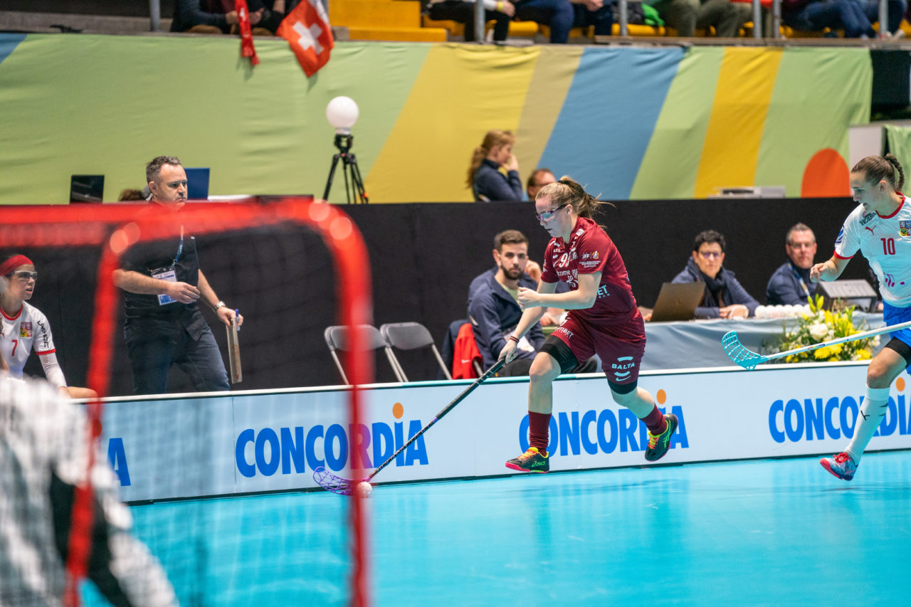 WFC 2019, Switzerland: 08.12.2019, Neuchâtel, Patinoire du Littoral, Anna Ankudinova (#95, Latvia)

Event page: neuchatel2019.ch
Credit: Claudio Schwarz, unihockey-fotos.ch