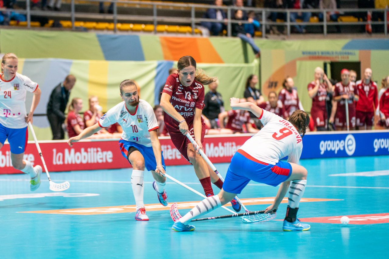 WFC 2019, Switzerland: 08.12.2019, Neuchâtel, Patinoire du Littoral, Paula Matisone (#13, Latvia)

Event page: neuchatel2019.ch
Credit: Claudio Schwarz, unihockey-fotos.ch