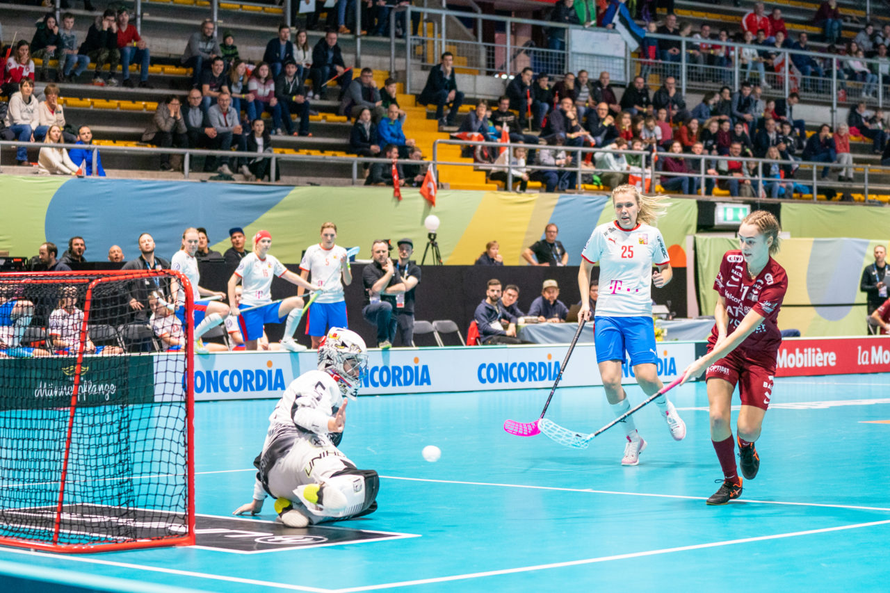 WFC 2019, Switzerland: 08.12.2019, Neuchâtel, Patinoire du Littoral, Simona Grapena  (#41, Latvia)

Event page: neuchatel2019.ch
Credit: Claudio Schwarz, unihockey-fotos.ch