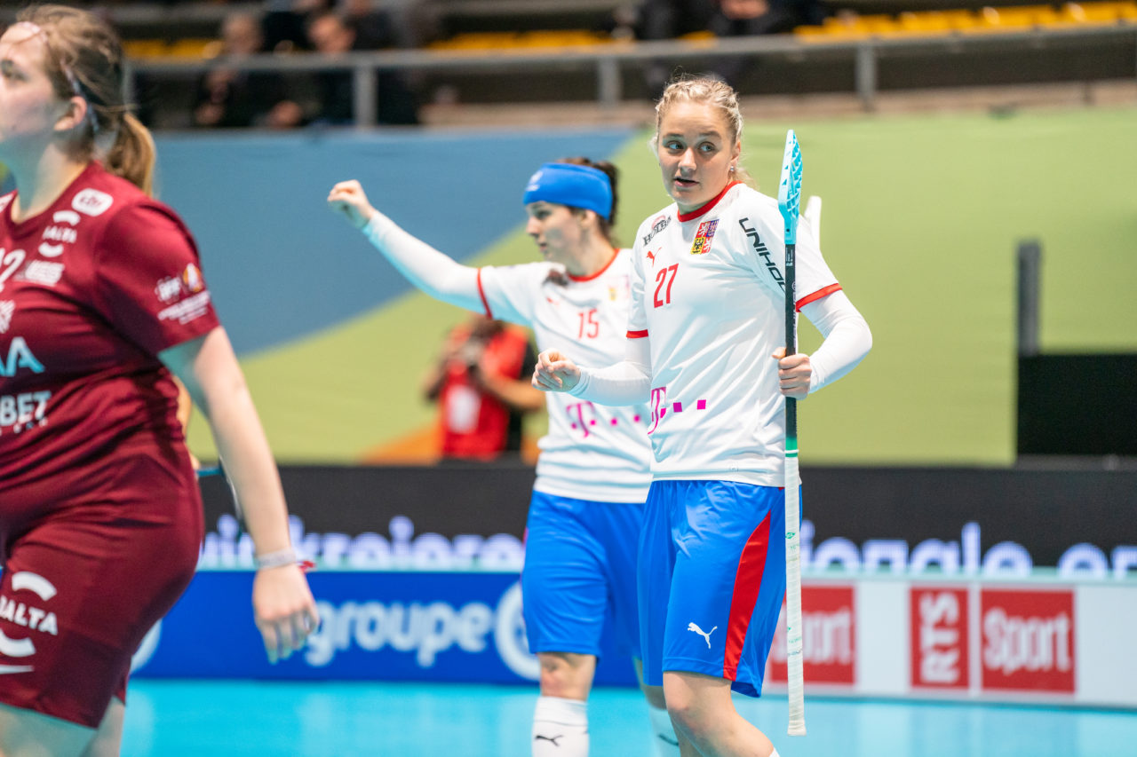 WFC 2019, Switzerland: 08.12.2019, Neuchâtel, Patinoire du Littoral, Nela Kapcová (#27, Czech Republic)

Event page: neuchatel2019.ch
Credit: Claudio Schwarz, unihockey-fotos.ch