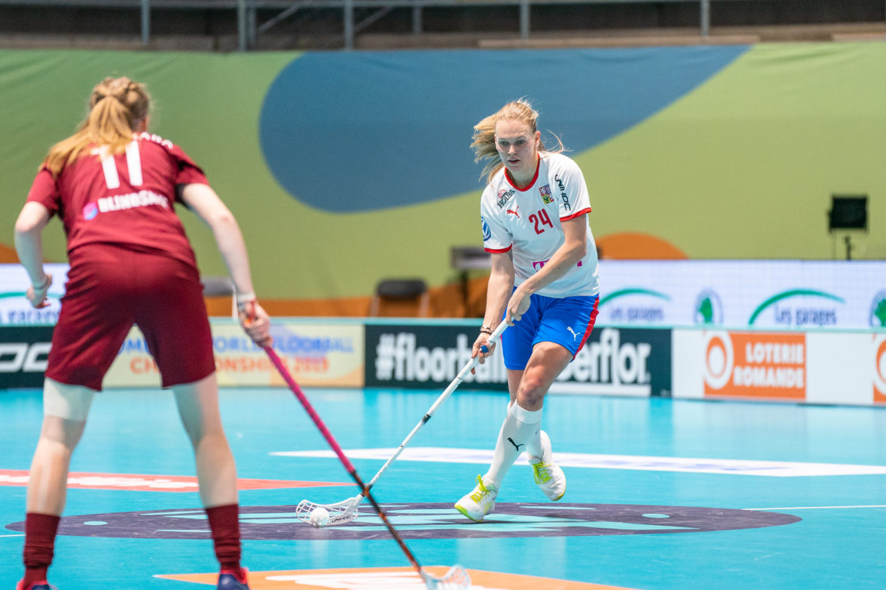 WFC 2019, Switzerland: 08.12.2019, Neuchâtel, Patinoire du Littoral, Denisa Ratajová (#24, Czech Republic)

Event page: neuchatel2019.ch
Credit: Claudio Schwarz, unihockey-fotos.ch