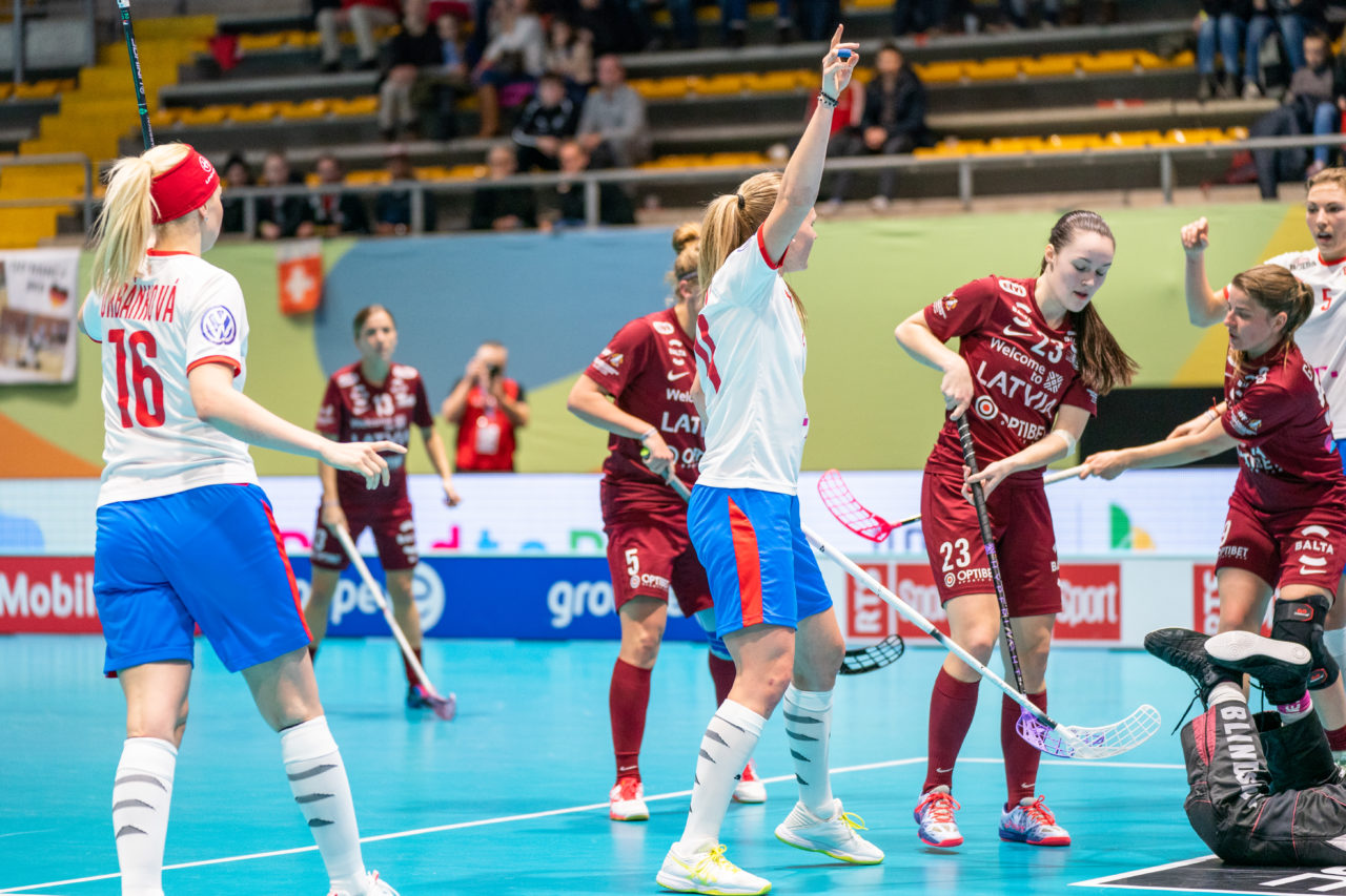WFC 2019, Switzerland: 08.12.2019, Neuchâtel, Patinoire du Littoral, Denisa Ratajová (#24, Czech Republic)

Event page: neuchatel2019.ch
Credit: Claudio Schwarz, unihockey-fotos.ch