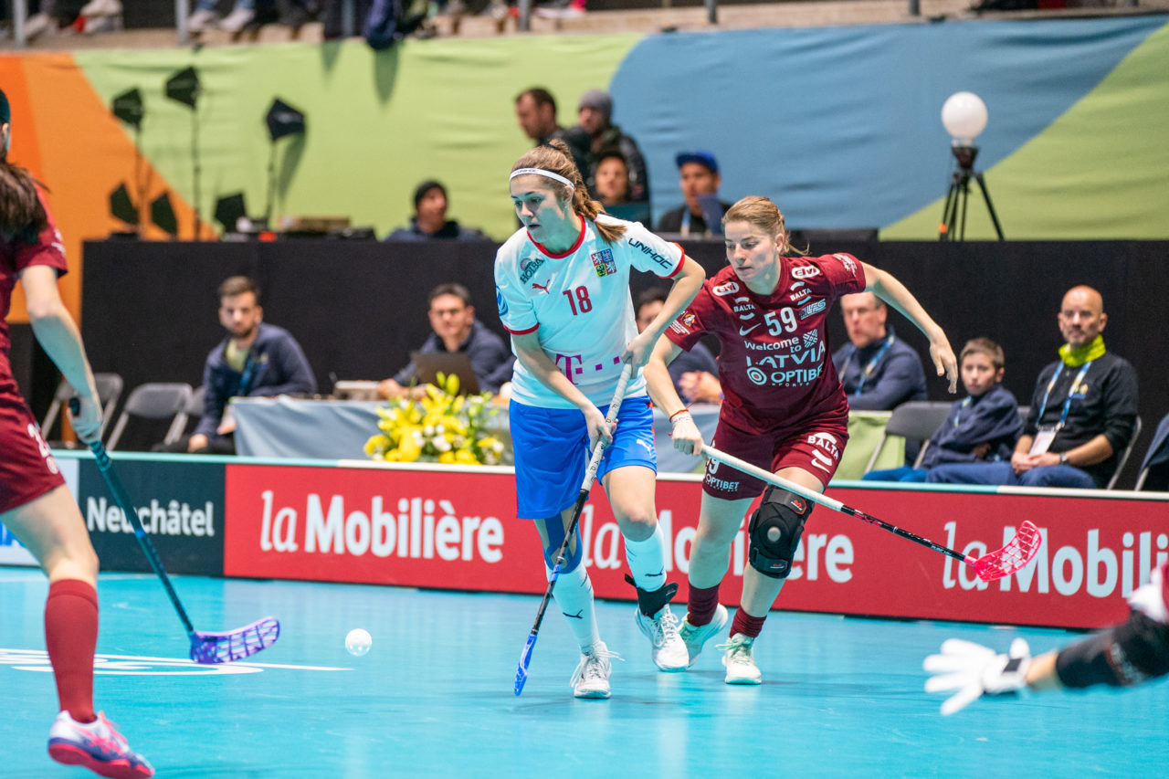 WFC 2019, Switzerland: 08.12.2019, Neuchâtel, Patinoire du Littoral, Magdaléna Plášková (#18, Czech Republic)

Event page: neuchatel2019.ch
Credit: Claudio Schwarz, unihockey-fotos.ch