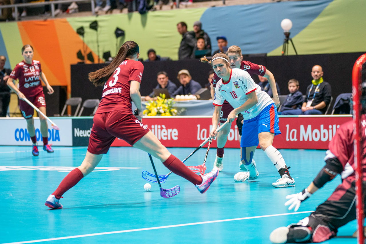 WFC 2019, Switzerland: 08.12.2019, Neuchâtel, Patinoire du Littoral, Magdaléna Plášková (#18, Czech Republic)

Event page: neuchatel2019.ch
Credit: Claudio Schwarz, unihockey-fotos.ch