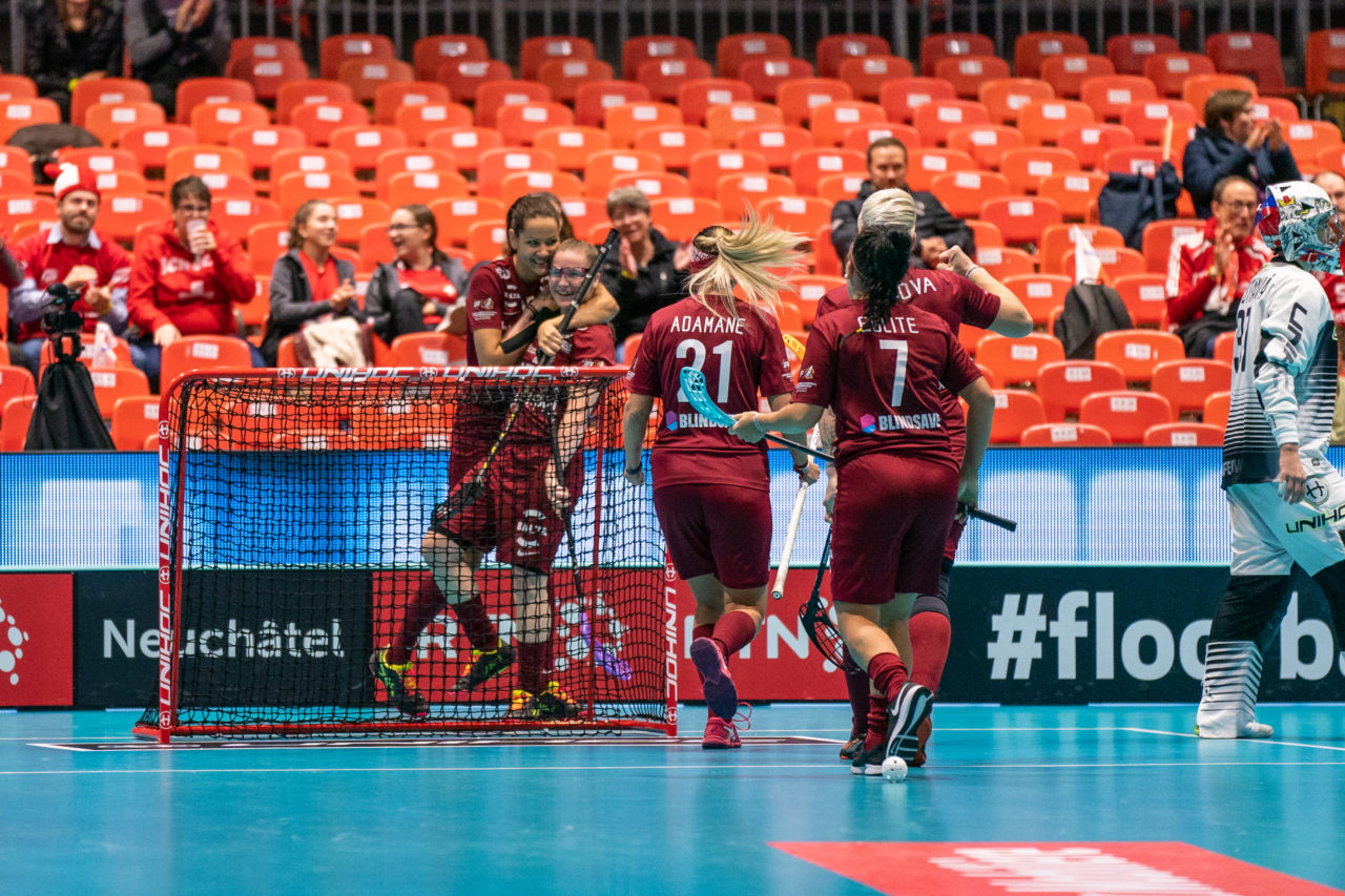 WFC 2019, Switzerland: 08.12.2019, Neuchâtel, Patinoire du Littoral, Anna Ankudinova (#95, Latvia)

Event page: neuchatel2019.ch
Credit: Claudio Schwarz, unihockey-fotos.ch