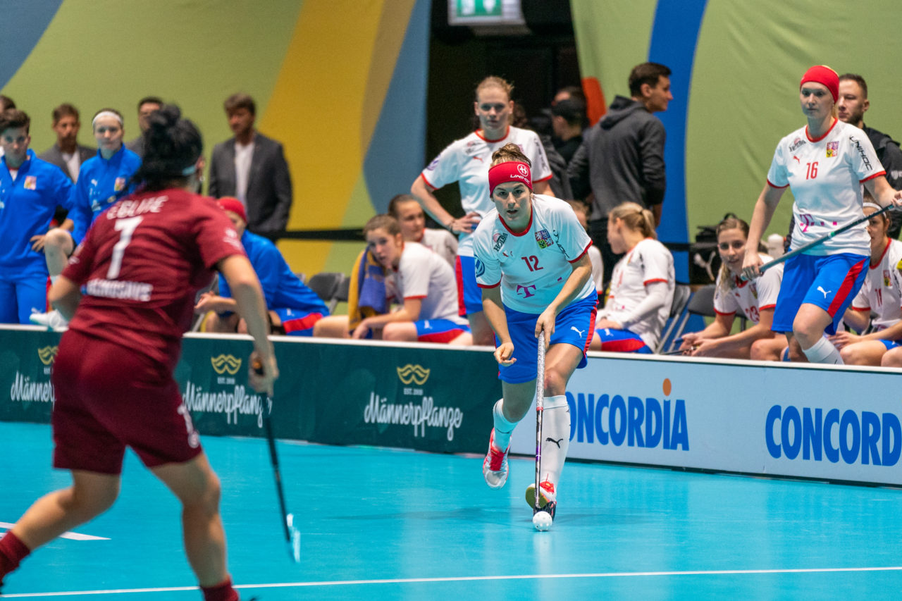 WFC 2019, Switzerland: 08.12.2019, Neuchâtel, Patinoire du Littoral, Hana Koníčková (#12, Czech Republic)

Event page: neuchatel2019.ch
Credit: Claudio Schwarz, unihockey-fotos.ch