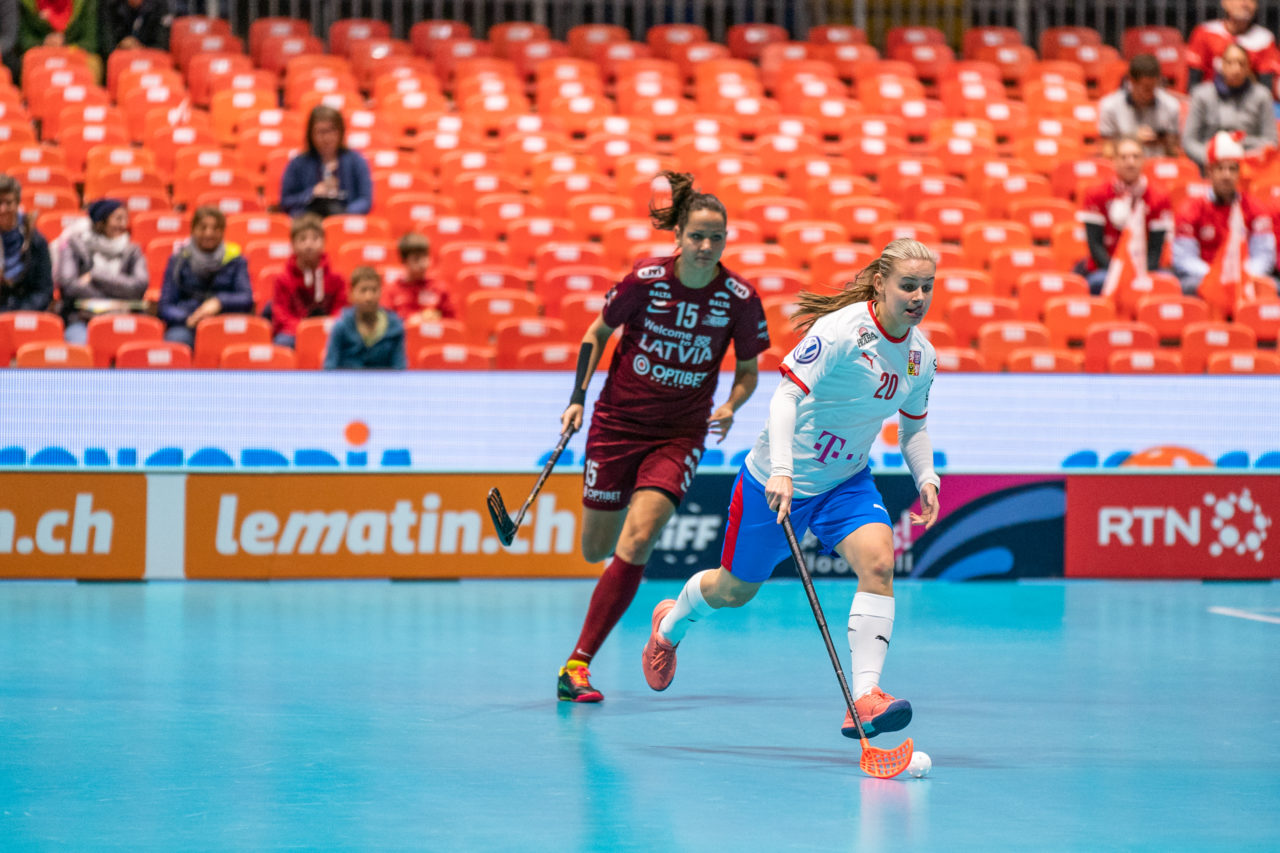 WFC 2019, Switzerland: 08.12.2019, Neuchâtel, Patinoire du Littoral, Kamila Paloncyová (#20, Czech Republic)

Event page: neuchatel2019.ch
Credit: Claudio Schwarz, unihockey-fotos.ch