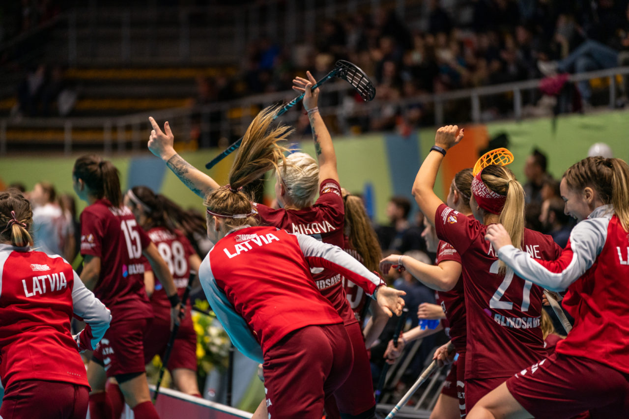 WFC 2019, Switzerland: 08.12.2019, Neuchâtel, Patinoire du Littoral, Goal Latvia

Event page: neuchatel2019.ch
Credit: Claudio Schwarz, unihockey-fotos.ch