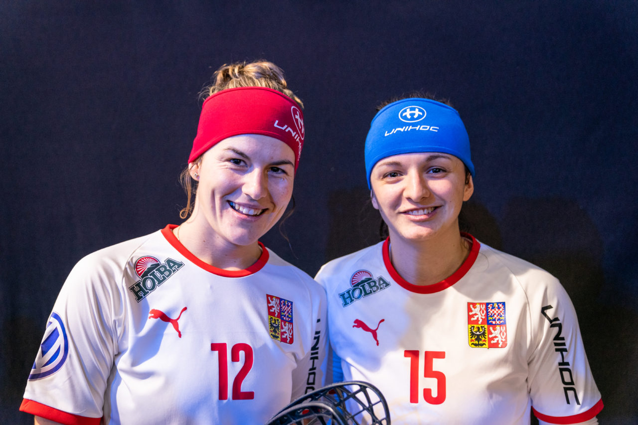 WFC 2019, Switzerland: 08.12.2019, Neuchâtel, Patinoire du Littoral, Hana Koníčková (#12, Czech Republic) and Natálie Martináková (#15, Czech Republic)

Event page: neuchatel2019.ch
Credit: Claudio Schwarz, unihockey-fotos.ch