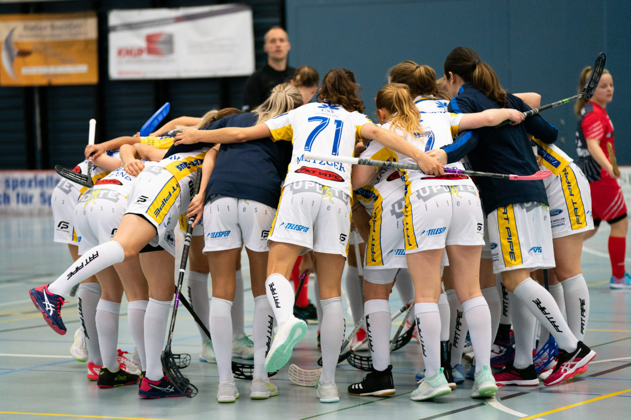 Damen NLA Runde 13, Switzerland: 22.12.2019, Frauenfeld, Kantihalle Frauenfeld, Torjubel Jets

Claudio Schwarz, unihockey-fotos.ch