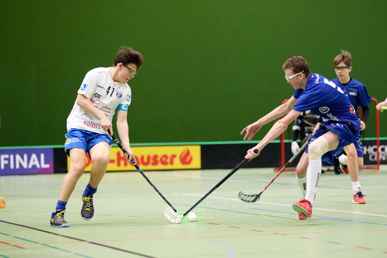 Zug United Junioren U16A 
Zug United - Floorball Fribourg Resultat 9 : 5 am 19. Januar  2020 in der Sporthalle der Kantonsschule Zug 
Bild: Michael Peter