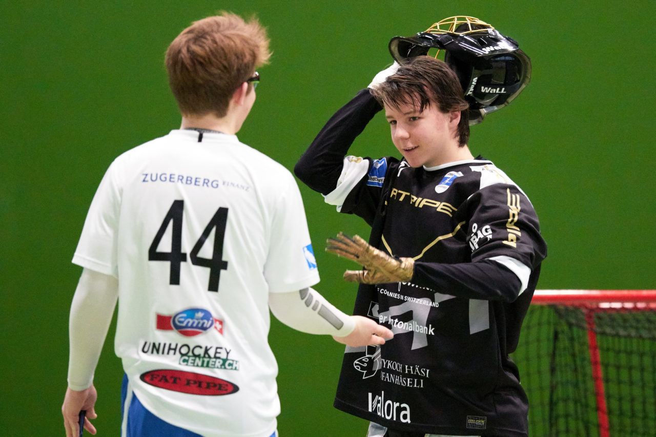 Zug United Junioren U16A 
Zug United - Floorball Fribourg Resultat 9 : 5 am 19. Januar  2020 in der Sporthalle der Kantonsschule Zug 
Bild: Michael Peter