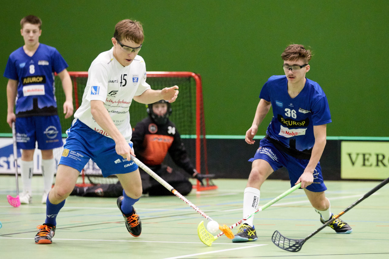 Zug United Junioren U16A 
Zug United - Floorball Fribourg Resultat 9 : 5 am 19. Januar  2020 in der Sporthalle der Kantonsschule Zug 
Bild: Michael Peter