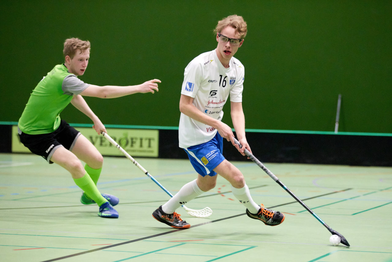 Zug United Junioren U21A 
Zug United - SV Wiler-Ersigen  Resultat 3 : 4 am 18. Januaar 2020 in der Sporthalle der Kantonsschule Zug 
Bild: Michael Peter