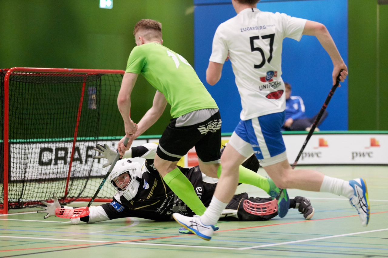 Zug United Junioren U21A 
Zug United - SV Wiler-Ersigen  Resultat 3 : 4 am 18. Januaar 2020 in der Sporthalle der Kantonsschule Zug 
Bild: Michael Peter