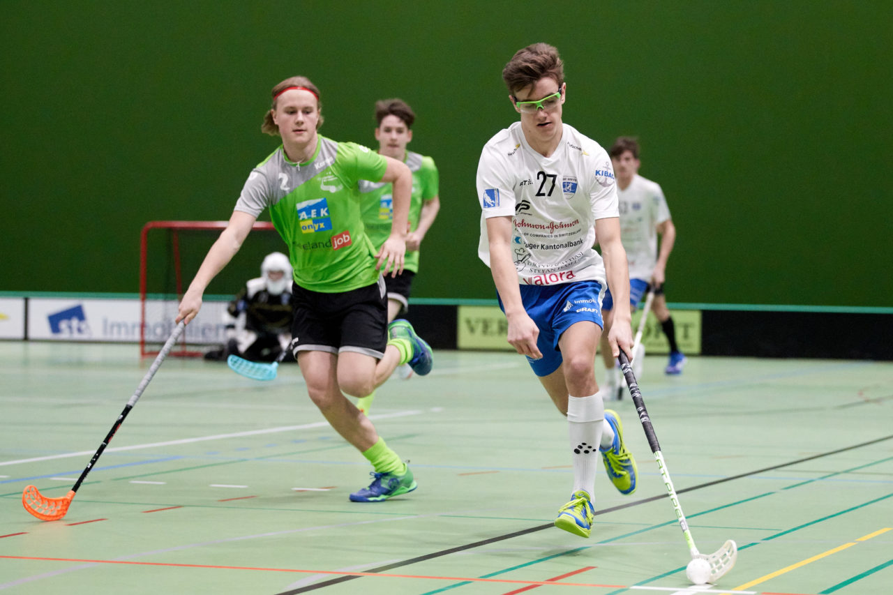 Zug United Junioren U21A 
Zug United - SV Wiler-Ersigen  Resultat 3 : 4 am 18. Januaar 2020 in der Sporthalle der Kantonsschule Zug 
Bild: Michael Peter