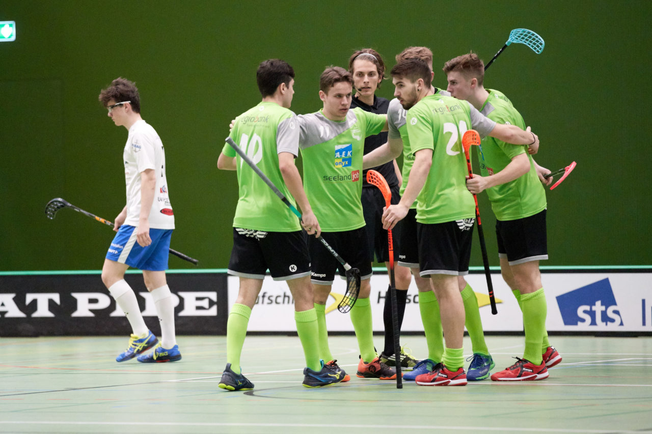 Zug United Junioren U21A 
Zug United - SV Wiler-Ersigen  Resultat 3 : 4 am 18. Januaar 2020 in der Sporthalle der Kantonsschule Zug 
Bild: Michael Peter