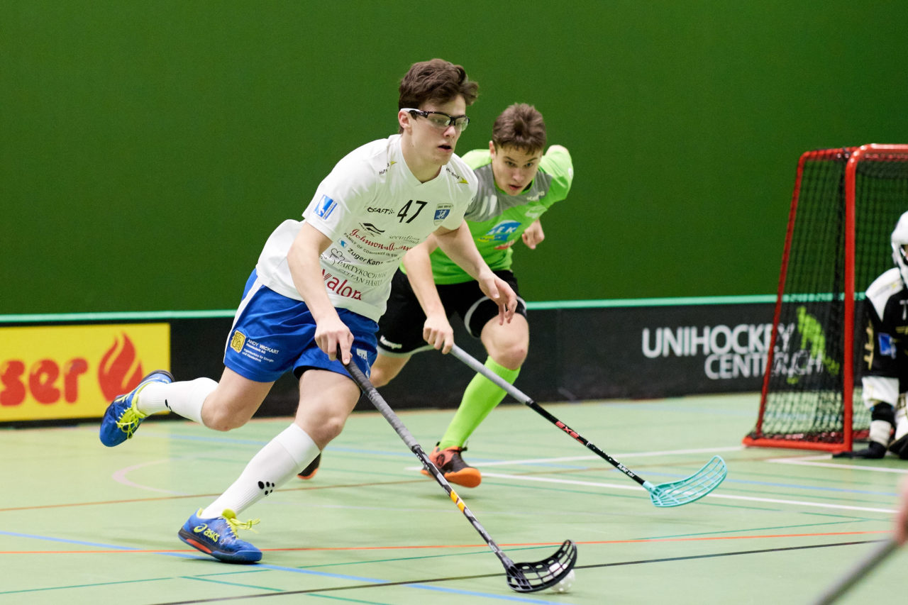 Zug United Junioren U21A 
Zug United - SV Wiler-Ersigen  Resultat 3 : 4 am 18. Januaar 2020 in der Sporthalle der Kantonsschule Zug 
Bild: Michael Peter