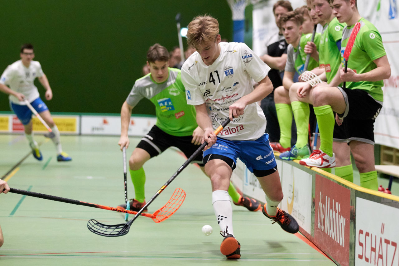 Zug United Junioren U21A 
Zug United - SV Wiler-Ersigen  Resultat 3 : 4 am 18. Januaar 2020 in der Sporthalle der Kantonsschule Zug 
Bild: Michael Peter