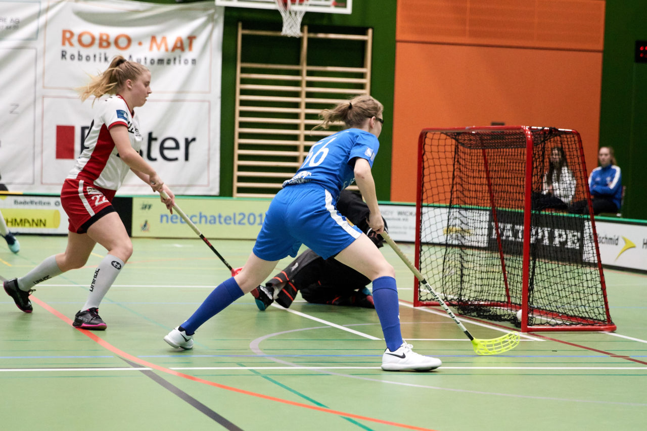 Zug United Juniorinnen U21A 
Zug United - Red Lions Frauenfeld  
Resultat 4 : 1 am 19. Januar 2020 in der Sporthalle der Kantonsschule Zug 
Bild: Michael Peter