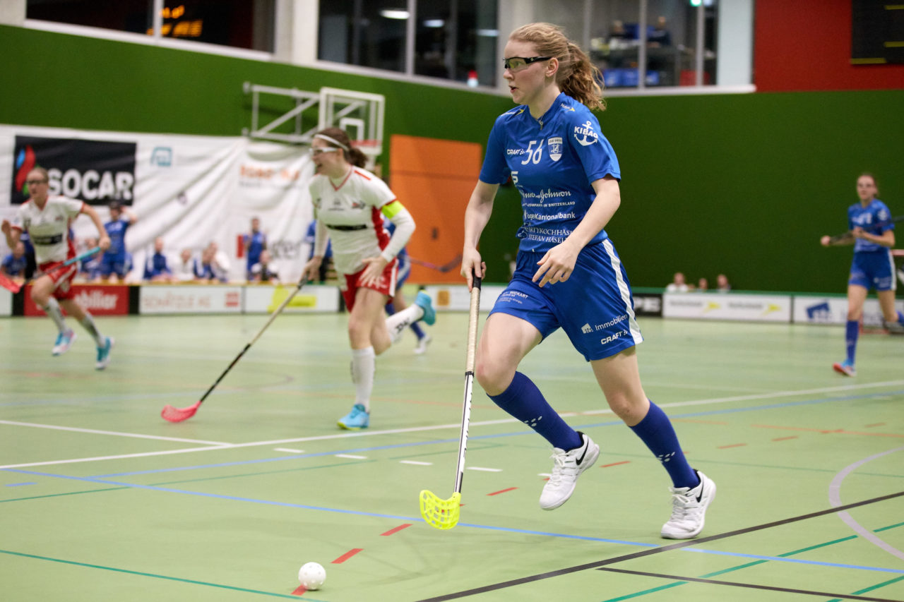 Zug United Juniorinnen U21A 
Zug United - Red Lions Frauenfeld  
Resultat 4 : 1 am 19. Januar 2020 in der Sporthalle der Kantonsschule Zug 
Bild: Michael Peter