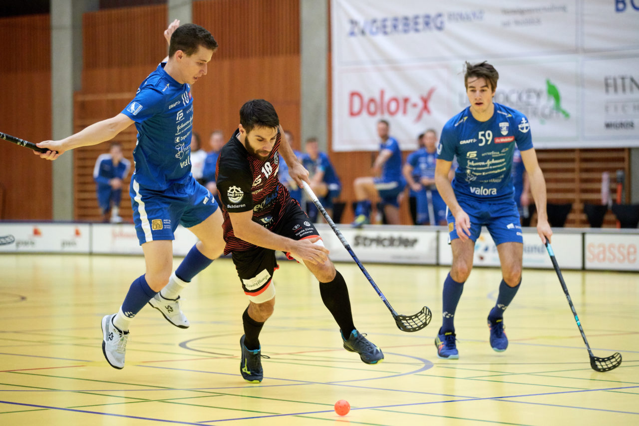 Männer NLA 
Zug United - GC Unihockey 
Resultat 8 : 4 am 12. Januar 2020 in der Sporthalle Zug 
Bild: Michael Peter
