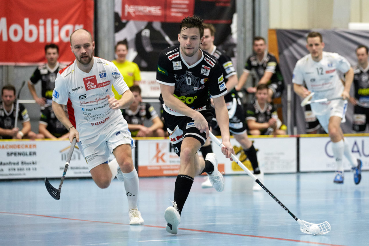Schweizer Cup Männer Halbfinal 
Unihockey Tigers Langnau - Zug United Resultat 2: 4 
am 11. Januar 2020 in der Espace-Arena Biglen 
Bild: Michael Peter