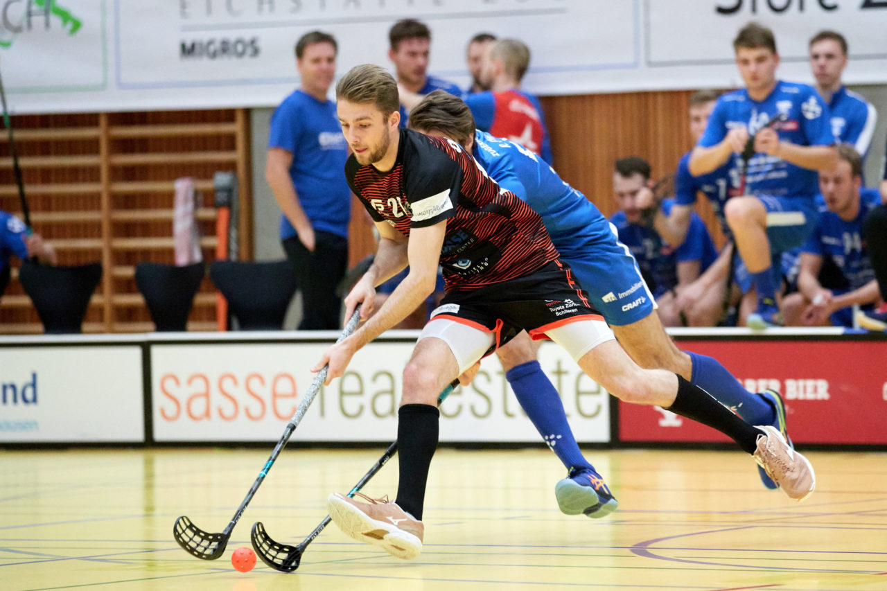 Männer NLA 
Zug United - GC Unihockey 
Resultat 8 : 4 am 12. Januar 2020 in der Sporthalle Zug 
Bild: Michael Peter