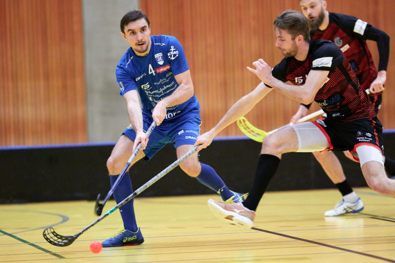 Männer NLA 
Zug United - GC Unihockey 
Resultat 8 : 4 am 12. Januar 2020 in der Sporthalle Zug 
Bild: Michael Peter